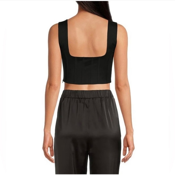 Gianni Bini Cassandra Square Neck Sleeveless Corset Knit Top - Picture 2 of 8